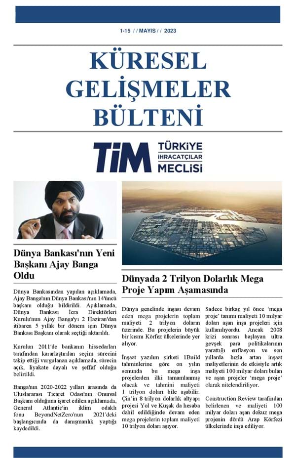 1-15 Mayıs 2023 Bülteni 